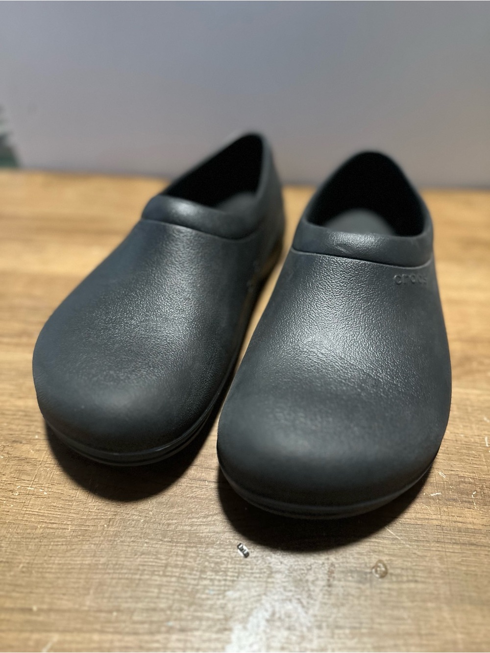 CROCS Black Slip-On Work Clogs